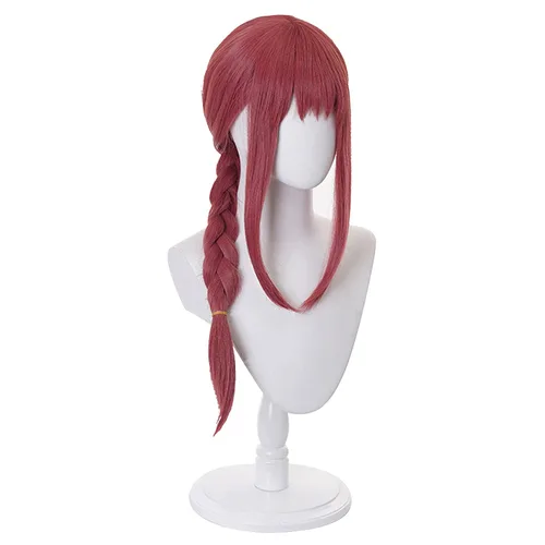 Vista 3 de Pelucas de pelo de cosplay de anime para hombres y mujeres (rojo)