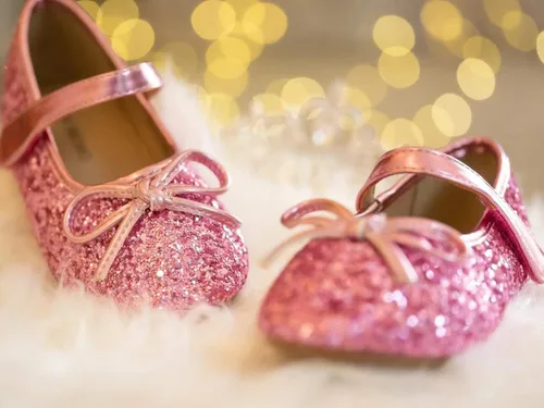 Vista 3 de Otter MOMO Zapatos planos de bailarina para niña con lazo decorativo ideales para llevar con vestido y combinan bien con flores para escuela fiestas
