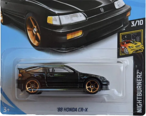 Vista 2 de Hot Wheels Nightburnerz 3/10 [Negro] '88 Honda CR-X 49/250