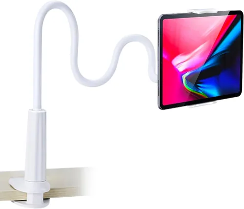 Vista 8 de Zuslab Soporte para teléfono celular para tableta, ajustable, universal, cuello de cisne, soporte perezoso, soporte de soporte, brazo flexible, Negro