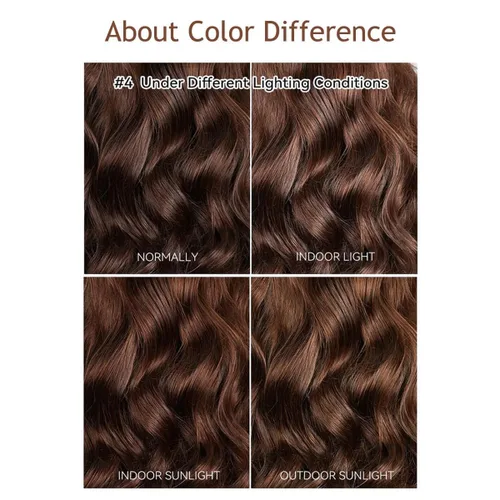 Vista 6 de GOLFMAX Peluca de encaje frontal de 13 x 6 pulgadas, color marrón chocolate, peluca de cabello humano ondulado con línea capilar prearrancada