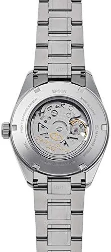Vista 4 de Orient Star RK-AV0113S - Reloj de pulsera automático para hombre diseño de esqueleto color plateado