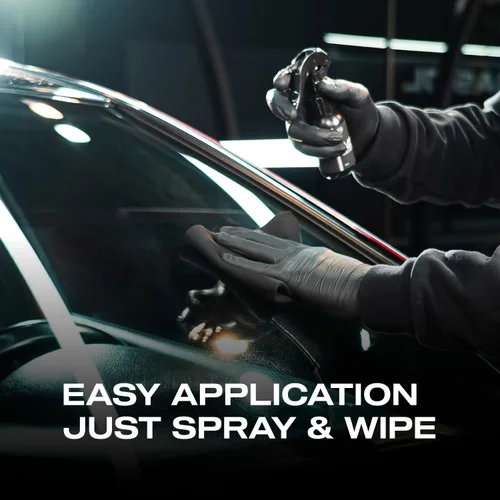 Vista 4 de Nasiol GlasShield Nano Kit de Espray Repelente de Lluvia, Recubrimiento Cerámico para Parabrisas y Vidrios, Super Hidrofóbico hasta 30000 Millas
