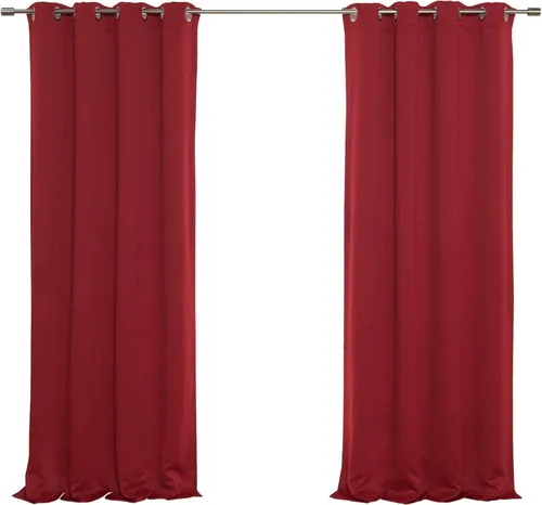 Vista 29 de Best Home Fashion Cortinas opacas aisladas térmicamente - Parte superior del ojal de bronce antiguo - 52" de ancho x 84" Largo - (Juego de 2 Paneles)