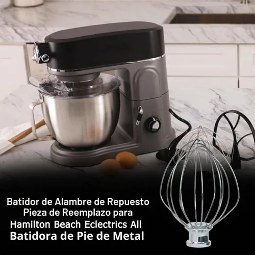 Vista 7 de 63227 Para Hamilton Beach Wire Whisk Eclectrics para pieza de repuesto de mezclador de soporte totalmente metálico