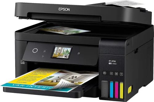 Vista 2 de Impresora de tanque WorkForce ET-4750 EcoTank de EPSON a color, inalámbrica