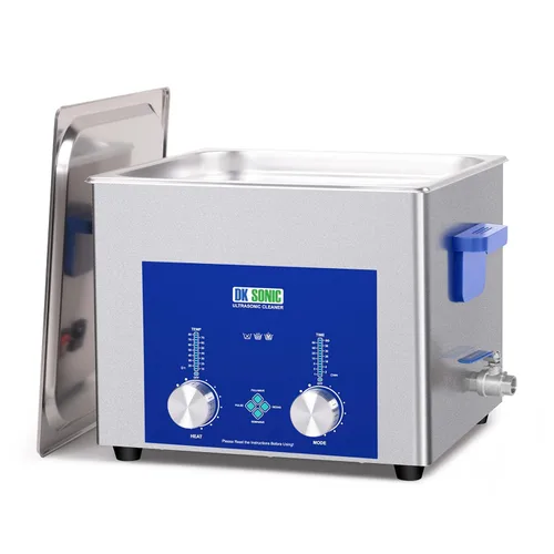 Vista 10 de DK SONIC Limpiador ultrasónico industrial 2L, 60W limpiador ultrasónico comercial de joyas con temporizador codificado, calentador y cesta