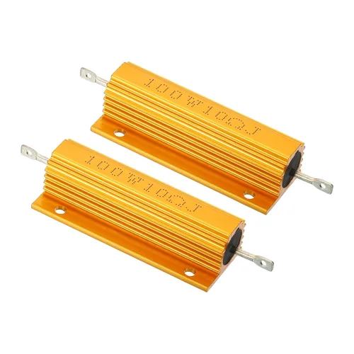 Vista 23 de PATIKIL 100 W 0,01 Ohm Resistencia con carcasa de aluminio, 2 paquetes de resistencias con carcasa de aluminio, resistencias bobinadas en caja