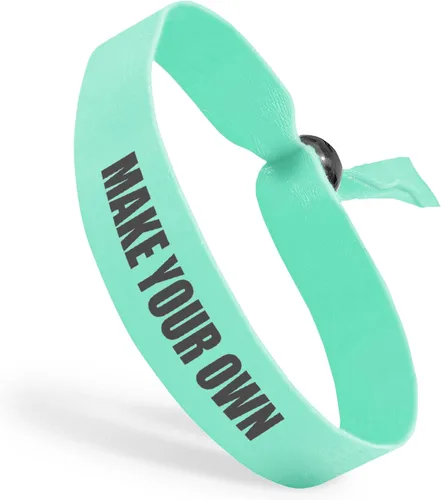 Vista 8 de Pulseras de tela con cuentas ajustables reutilizables Totalmente personalizables Ideal para conciencia, promociones y eventos Disponible a