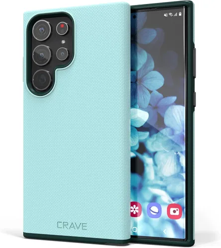 Vista 54 de Crave Dual Guard para Samsung Galaxy S22 Ultra, Verde bosque, Funda para teléfono celular, Protección a prueba de golpes, Doble capa, TPU/PC