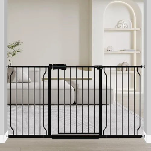Vista 32 de Fairy Baby Puerta de seguridad para bebés Extensión de 12 cm para puerta de seguridad para bebés con cierre automático Puerta de seguridad