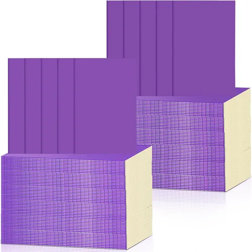 Vista 17 de Handepo 100 paquete de cuadernos de composición A5/A6 con líneas rayadas, cuadernos de composición de cartón Kraft a granel con cubierta suave