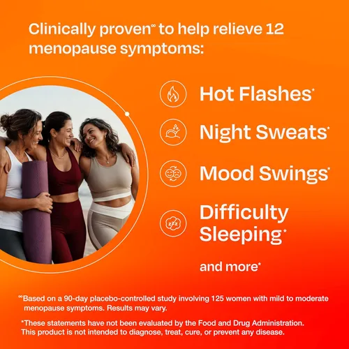 Vista 2 de Amberen Alivio de la Menopausia, Promueve Equilibrio Hormonal, 60 cápsulas