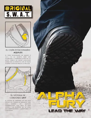 Vista 5 de Original S.W.A.T. Equipo para exteriores Alpha Fury 8' con cordones para hombre