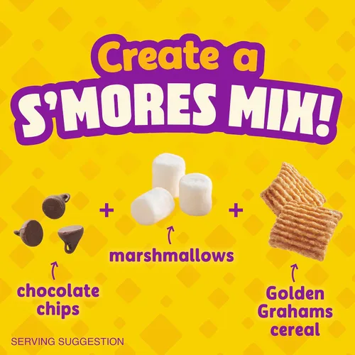 Vista 7 de Golden Grahams Cereal para el desayuno, sabor a galletas Graham, hecho con grano entero, 11.7 onzas