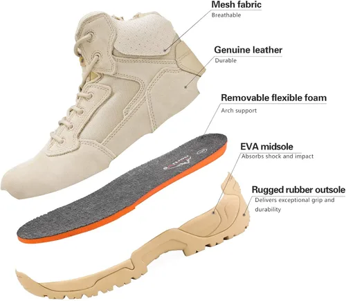 Vista 4 de NORTIV 8 Mens Military Tactical Work Boots