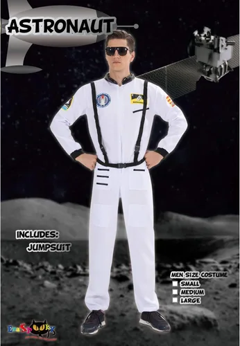 Vista 5 de EraSpooky Disfraz de astronauta para hombre, disfraz de Halloween para adultos, tallas XS-XL, para fiesta de disfraces y cosplay, color naranja