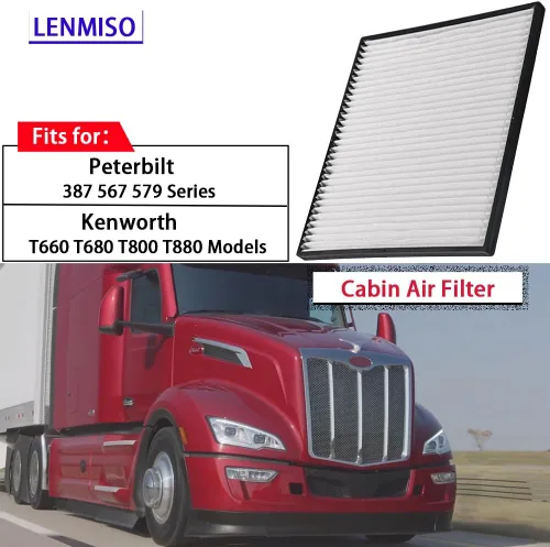 Vista 4 de Filtro de cabina compatible con Kenworth T660 T680 T800 T880 Peterbilt 387 567 579 Reemplazar F37-1018 PA30269 S-9034 (paquete de 2)
