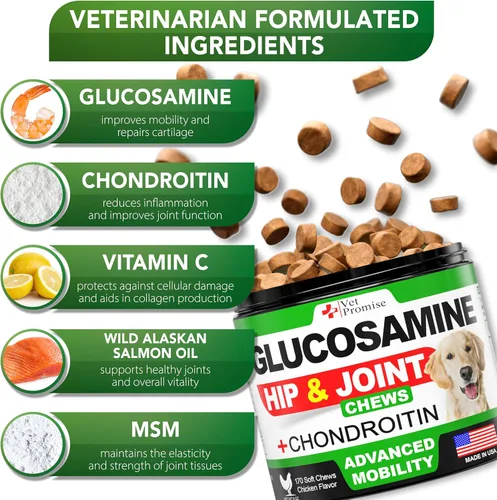 Vista 3 de Glucosamina para perros - Suplemento de cadera y articulaciones para perros