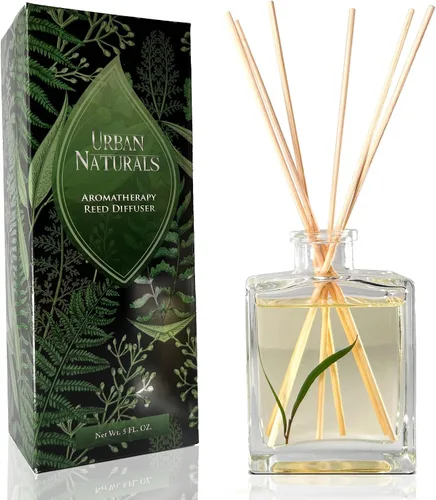 Vista 20 de Urban Naturals Balsam Forest - Juego de aceites difusores de varillas – Abeto Fraser, hoja perenne, pino, cedro leñoso y sándalo – Botella de vidrio