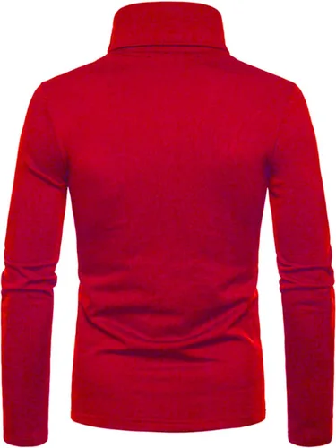 Vista 3 de MAQUIDE Men's Casual Slim Fit Basic Tops Knitted Thermal Turtleneck Pullover Sweater