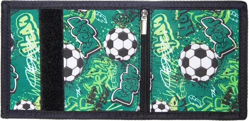 Vista 2 de Billetera para niños y niñas, cartera para niños pequeños, billetera de lona triple para exteriores, para niños y niños, cartera novedosa