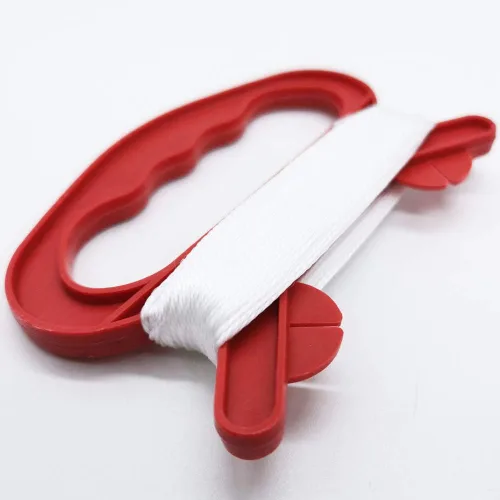 Vista 7 de Paquete de 10 mini bobinadoras de carrete de cometas pequeñas, tablero de agarre rojo con cuerda de 98.4 ft para principiantes Fly Tiny Kites