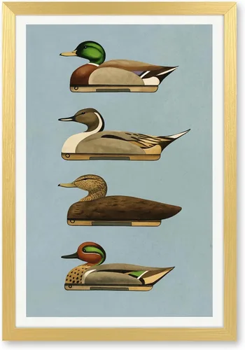 Vista 13 de Lienzo retro de pato para pared, impresiones al aire libre, carteles de señuelo de pato, pósteres al aire libre, decoración de oficina en casa