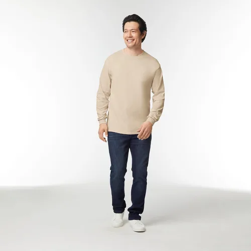 Vista 176 de Gildan - Camiseta de manga larga de algodón ultra estilo G2400 para adultos, paquete múltiple