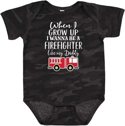Vista 12 de inktastic Body de bebé Future Firefighter Like Daddy