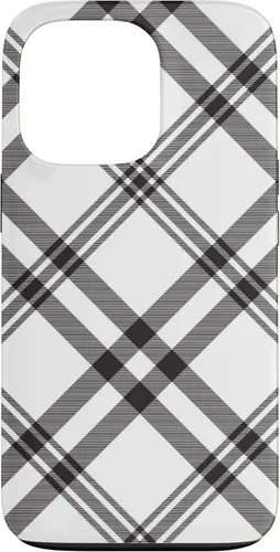 Vista 10 de Funda para iPhone 11 Pro Max a cuadros en blanco y negro