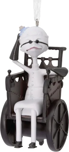 Vista 9 de Hallmark Disney Tim Burton's The Nightmare Before Christmas Jack y Sally con lápidas, adornos de Navidad, juego de 2