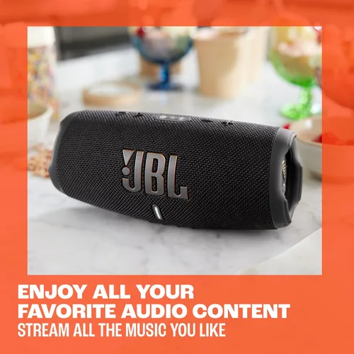 Vista 7 de JBL Charge 5 Wi-Fi - Altavoz portátil Wi-Fi y Bluetooth - Negro