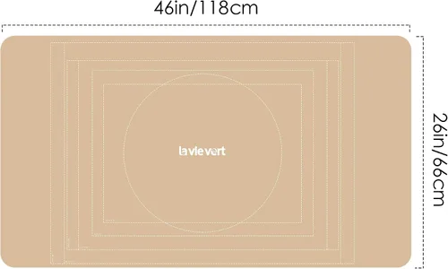 Vista 3 de LAVIEVERT Tapete enrollable para rompecabezas de neopreno de doble cara, protector de tablero de rompecabezas portátil con línea auxiliar y bolsa