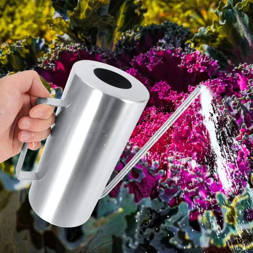 Vista 6 de Olla de riego de acero inoxidable de alta capacidad de 1,5 L con larga vida útil para el jardín del hogar, default