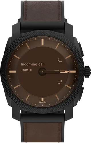 Vista 12 de Fossil Machine Gen 6 Reloj inteligente híbrido con Alexa integrado frecuencia cardíaca seguimiento de actividad oxígeno en sangre y notificaciones