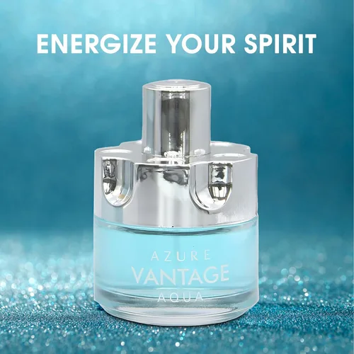 Vista 3 de AFLUXE Colonia para hombres Azure Vantage Set Maravilloso Multi Perfumado Eau de Toilette con vaporizador natural Perfume para hombres para todo