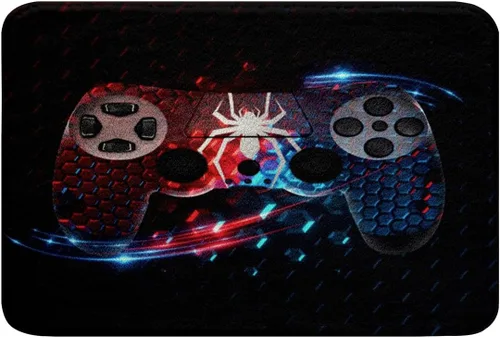 Vista 35 de Erosebridal Alfombra de baño para juegos de PC de 16 x 24 pulgadas, tapete de baño con control de videojuegos para niños, decoración de dormitorio