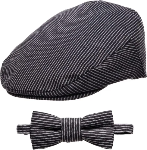 Vista 18 de Born to Love Gorro de conductor a rayas para niños pequeños
