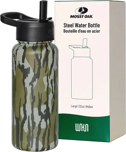 Vista 31 de Wildkin Kids - Botella de agua de acero inoxidable de 14 onzas para niños – Sin BPA, a prueba de fugas, aislada, fácil de limpiar - Ballerina