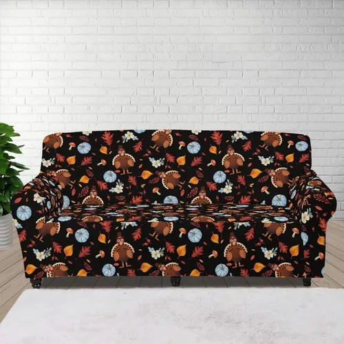 Vista 76 de Boatee Fundas de sofá de 1 pieza con diseño de copo de nieve azul, fundas elásticas para sofá, 1 cojín, protección de muebles, decoración para sala
