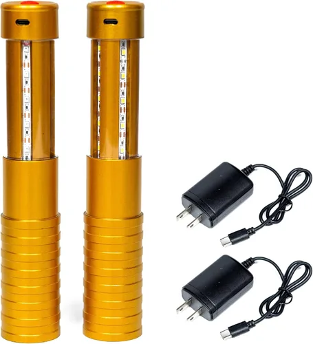 Vista 10 de Luces LED estroboscópicas para botella de servicio para niña, baton, reutilizable, recargable, servicio LED, champán, 2 piezas para bar, club