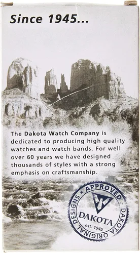 Vista 3 de Dakota Reloj de enfermera pequeño de cuero negro para mujer, 53685