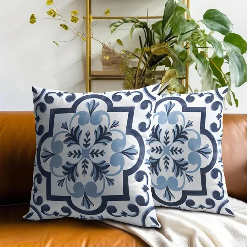 Vista 188 de Giwawa Juego de 2 fundas de almohada decorativas con diseño floral de girasol de 16 x 16 pulgadas, fundas de cojín decorativas para el hogar, sofá