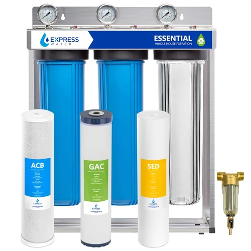 Vista 19 de Express Water Juego de filtros antiincrustaciones para toda la casa, kit de repuesto de acondicionador de agua de filtración de 3 etapas