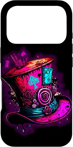 Vista 29 de Funda para iPhone 11 Pro Max We're All Mad Here Pink Steampunk Alicia en el país de las maravillas