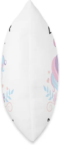 Vista 2 de Almohada de unicornio de cumpleaños para niña del año bisiesto 29 de febrero
