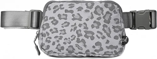 Vista 45 de C.C Bolsa de cintura para mujeres – Riñonera acolchada cruzada para el cuerpo con correa ajustable, idea de regalo de moda, Ajuste regular