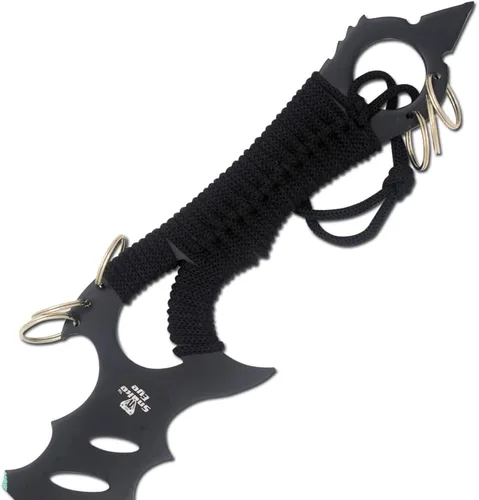 Vista 4 de Snake Eye Tactical Two Tone Fantasy Desgin Ninja Sword Comes with Nylon Sheath Verde