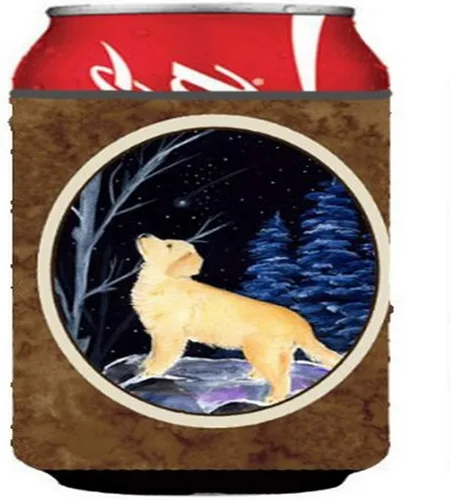 Vista 197 de Caroline's Treasures SS8447CC Starry Night English Bulldog - Enfriador para latas o botellas, lavable, funda plegable con aislamiento para bebidas